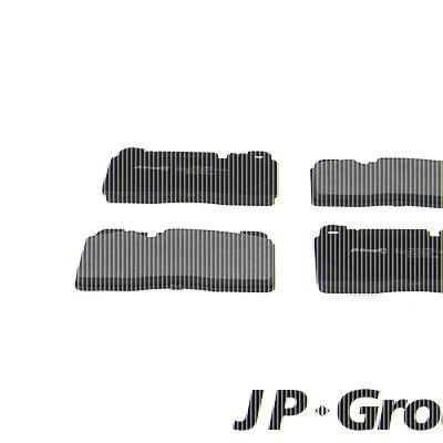 Image of 95B698151F, 95B698151H, 9A769815100 Brake pad set JP GROUP 1163613810 Front Axle prepared for wear indicator AUDI: A6 C7 Saloon, Avant