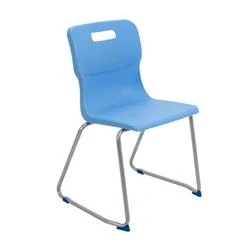 Image of Titan Skid Base Chair Size 6 460mm Seat Height Sky Blue T26 CB