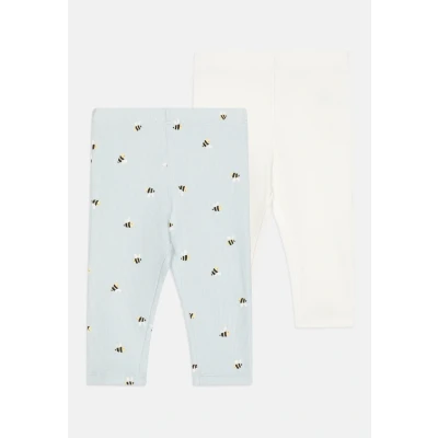 Image of Lindex Bumblebee Unisex 2 PACK Leggings Trousers for kids, Size: 1 2m, Dusty blue