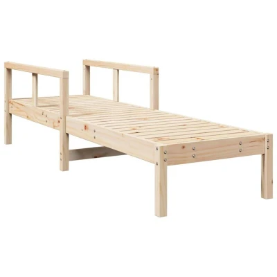 Image of vidaXL Sun Lounger 199.5x62x55 cm Solid Wood Pine