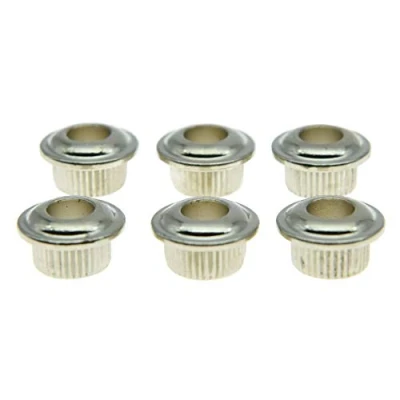 Image of KAISH Metal Nickel 10mm Vintage Guitar Tuning Keys Conversion Bushings Adapter Ferrules