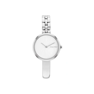 Image of Calvin Klein Sculptural Watch, Women&#039;s, Size: One Size, silber
