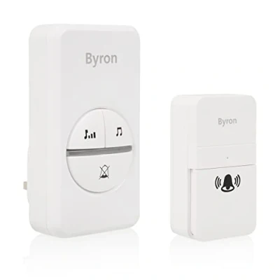 Image of Byron DBY 23442BS Wireless Doorbell Set Kinetic Energy White