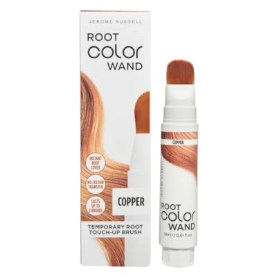 Image of Jerome Russell Root Color Wand in Copper Instant Up To 100% Grey Coverage Non Sticky Formula Long Lasting Results