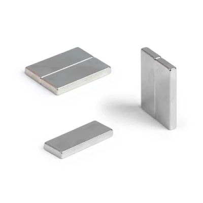 Image of Samarium Cobalt High Temperature Magnet for Motors, Electric Turbo Machinery and Sensors 25mm x 10mm 3mm thick 3.3kg Pull Pack of 2