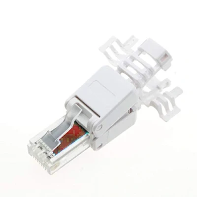 Image of kenable IDC Punch Down to RJ45 Plug for Cat6 Solid Network Ethernet Cable Connector