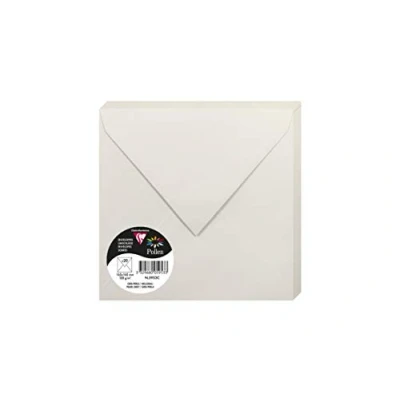Image of Clairefontaine Ref 5953C Pollen Envelopes (Pack of 20) 165 x 165mm Sized, 120gsm Paper, Gummed Seal, Inkjet &amp; Laser Printer Compatible, Acid Free Pearl Grey