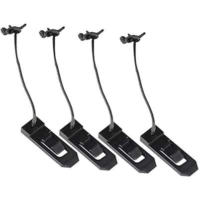 Image of Namvo 4 Piece Removable Universal SUP Fins, Nylon Safety Reinforced Surfboard Paddleboard Tail Stern Fins Buckle Paddle Accessories for Longboards, Inflatable Paddleboards