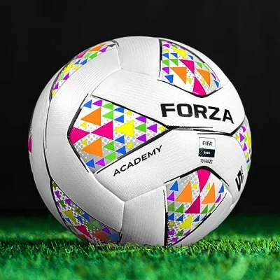 Image of FORZA Academy Footballs Official FIFA Basic Standard (Size 5 (Standard Adult) 1 Pack, Multi Colour)