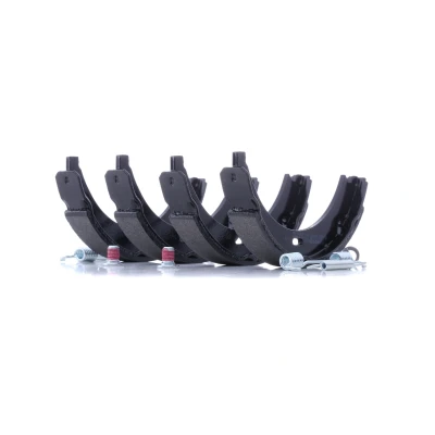 Image of 2034200120, 4144200320, A2034200120, A4144200320 Handbrake Shoes BOSCH 0 986 487 582 with accessories MERCEDES BENZ: SLK, C Class Saloon, CLK Coupe