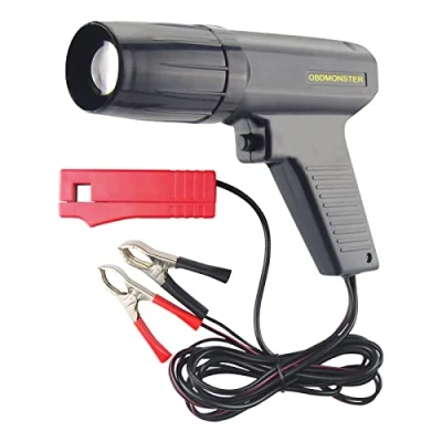 Image of Ignition Timing Light Gun, OBDMONSTER 12V Strobe Lamp Inductive Petrol Engine Gun Automotive Tool for Car Motorcycle Marine