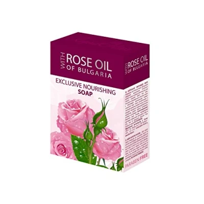 Image of Regina Floris Exclusive Nourishing Soap with Concentrate of Bulgarian Rose Oil, Water and Dried Petals
