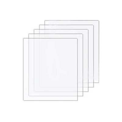 Image of DARENYI 5 Pcs Acrylic Sheet Clear Plastic 2mm Transparent for Drawing, Printing, Craft DIY, Picture Frame etc(18 x 13cm)