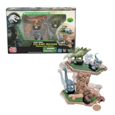 Image of EPOCH Games 7511 Jurassic World Island Quake Balancing Game Action