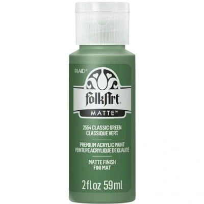 Image of Folk Art Acrylic Paint, Classic Green, 2 oz