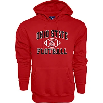 Image of NCAA Ohio State Buckeyes Mens Hoodie Team Color Football, Red, Large