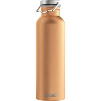 Image of SIGG Aluminium Water Bottle Original Copper Climate Neutral Certified Suitable For Carbonated Beverages Leakproof Lightweight BPA Free 0.75 L
