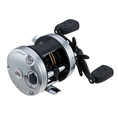 Image of Abu Garcia Ambassadeur C3 Round Reel, Fishing Baitcast Reels, Conventional Fishing, Unisex, Silver, 6500 Left Hand