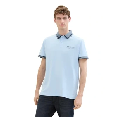 Image of TOM TAILOR Men&#039;s 1040823 Polo Shirt, 35271 Windsurf Blue, XXL