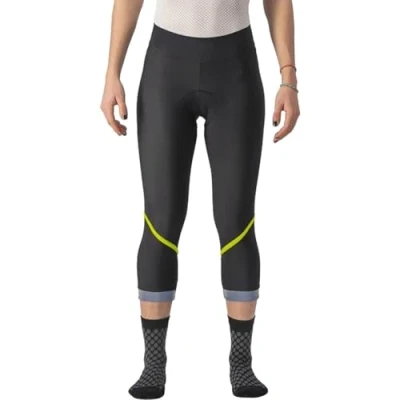 Image of CASTELLI 4522552 790 VELOCISSIMA TH KNI. Women&#039;s Tights Black/Electric Lime Silver REF L