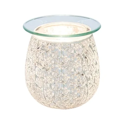 Image of airpure The Mosaic Silver Electric Wax Melt Oil Melter Burner with Backlight