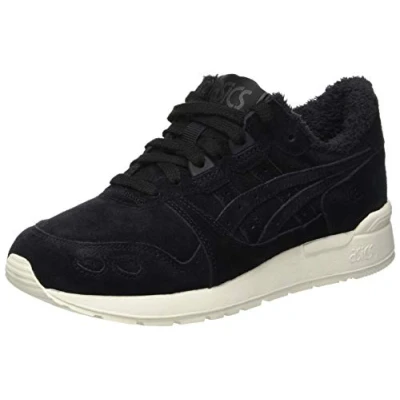 Image of Asics Tiger Gel Lyte Womens Black Trainers Leather Size UK 4.5