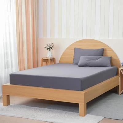 Image of Sheet Story Bamboo Super King Fitted 41cm Deep, 400 Thread Count Superking Soft, Cooling and Hypoallergenic Size Sheets Only