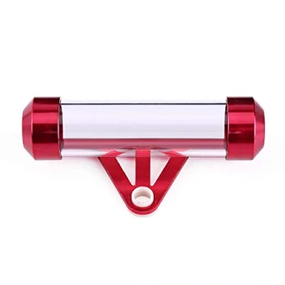 Image of Qiilu Universal Motorcycle Motorbike Secure Tax Disc Tube Cylindrical Holder Frame Waterproof(Red)