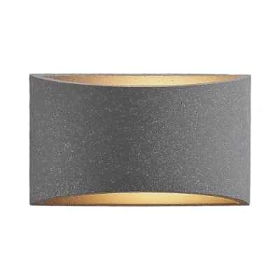 Image of Lindby Edvin wall light concrete, semicircular