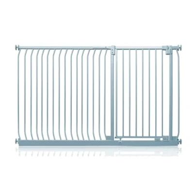 Image of Safetots Extra Tall Elite Safety Gate, 171cm 180cm, Matt Grey, 96.8cm in Height, Pressure Fit Stair Baby Gate for Doors Hallways and Spaces, Barrier, Easy Installation