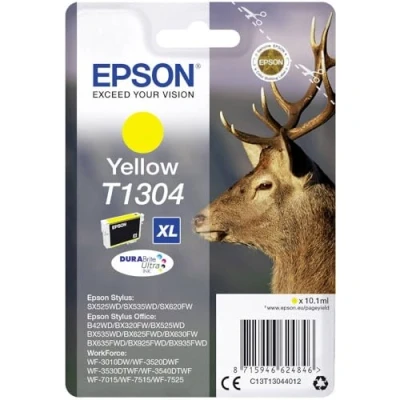 Image of Epson T1304XL Yellow Stag Genuine High Yield DURABrite Ultra Ink Cartridge
