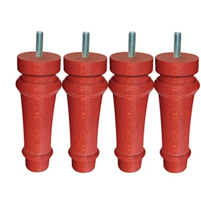 Image of Margot Royal Louis XVI Base 5.5 &quot;X 5.5&quot; Pack of 4 18 cm, Wood, Teinte merisier, 5,5 x cm