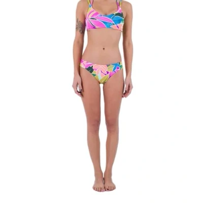 Image of Hurley Women&#039;s Max Island Full Tab Side Bottom Bikini Panties, Isla Multi, L