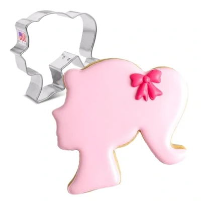 Image of Doll Head Cookie Cutter, Made in USA by Ann Clark