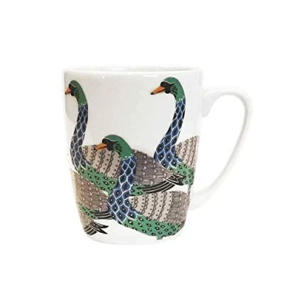 Image of Churchill China Paradise Birds 400 Ml Oak Mug (Swans White)