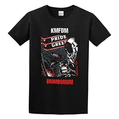 Image of Men&#039;s KMFDM Brimborium Tshirt Print Tees Short Sleeve O Neck M Black