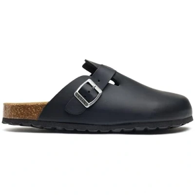 Image of V.GAN Mens Vegan Taro Comfort Footbed Backless Mules Slippers Black 11 UK