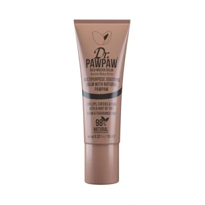 Image of Dr. PAWPAW Rich Mocha Balm Multi Purpose Balm, Lip Tinted Skin Highlighter, Cracked Lips, Vegan Beauty, Ethical 10ml