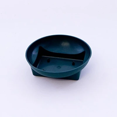 Image of Pack of 5 Round Floral Bowls With Square Bases (Dark Green). Arrangements / Wedding Displays