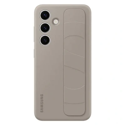 Image of Samsung Standing Silicone Back Cover Beige Galaxy S24