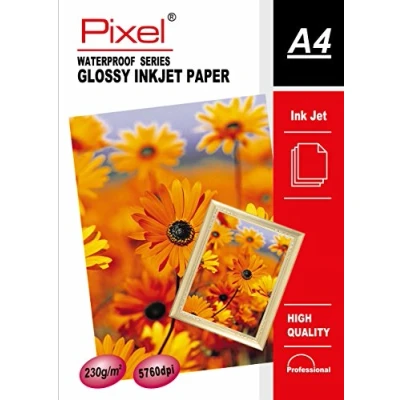 Image of Pixel® Professional A4 Photo Paper Gloss Glossy 230gsm 230g/m2 210mm x 297mm (40 Sheets)