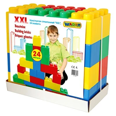 Image of Polesie Polesie37503 Building Brick for 1 Year To 18 years (24 Piece, 2X Large)