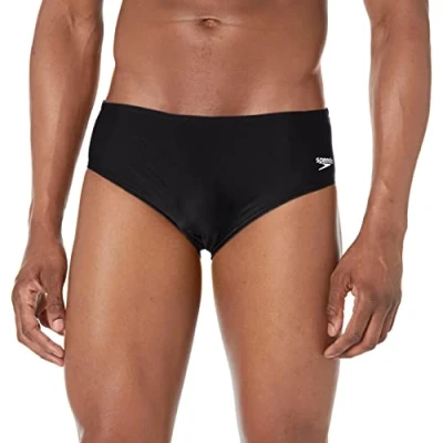 Image of Speedo Men&#039;s Swimsuit Brief Powerflex Eco Solid Adult