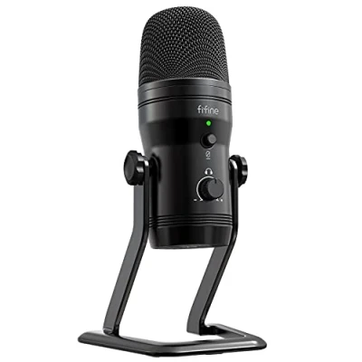 Image of FIFINE Podcast Microphone Four Pickup Patterns USB Mic with Mute Button, Gain Knob&amp; Monitoring Headphone Jack Computer for Recording Instruments, YouTube, Gaming, Voice Over,Vocal,Stream K690