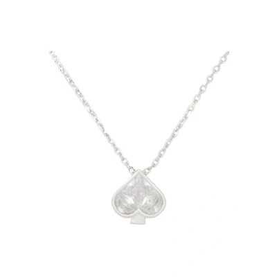 Image of Kate Spade New York Pendant, Clear/Silver