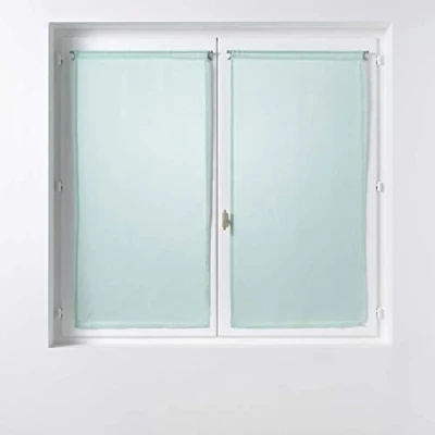 Image of Douceur d&#039;Intérieur, Mint Green Sandra Straight Curtains 2 x 60 160 cm
