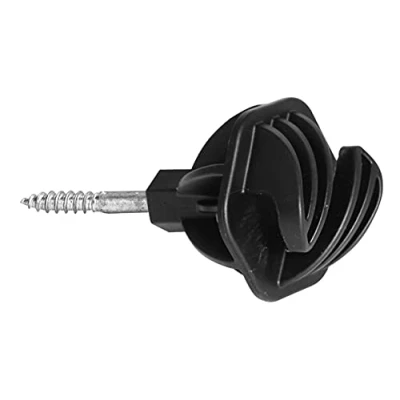 Image of Rutland Essentials Wood Screw Wire/Rope Insulator (25),Black
