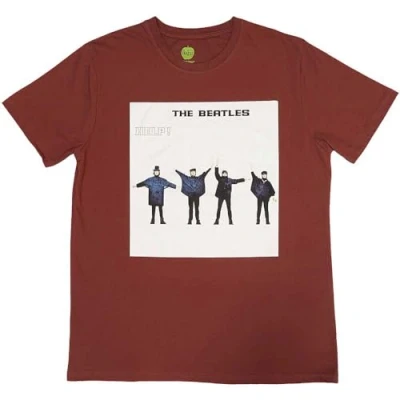 Image of Rock Off officially licensed products The Beatles Help! Album Cover T Shirt L Red