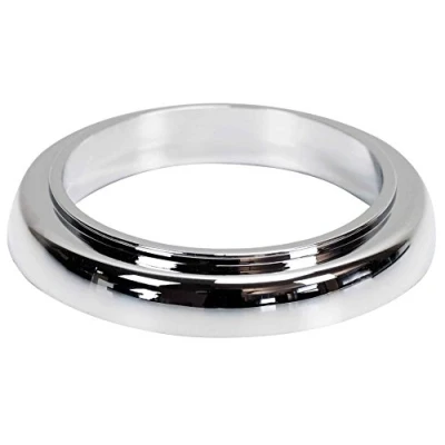 Image of Kitchen Faucet Base Ring + Gasket Under Tap Washer Rosette Chromed Plastic