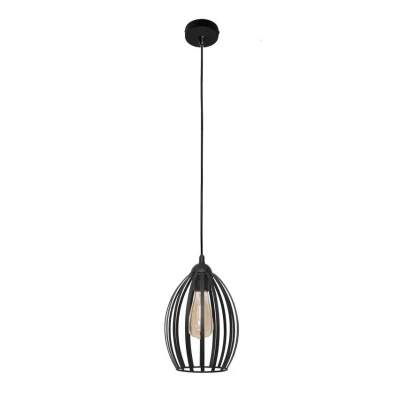 Image of HELAM Dali pendant light in black, 1 bulb